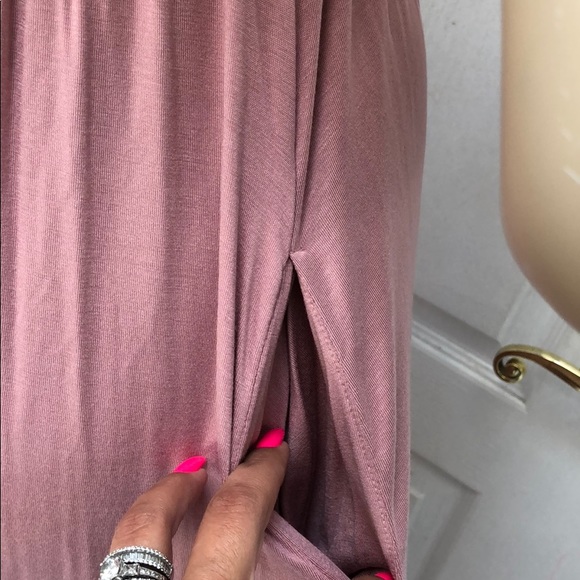 GIRLY & FLIRTY MAUVE MAXI w/ pockets - Picture 8 of 8